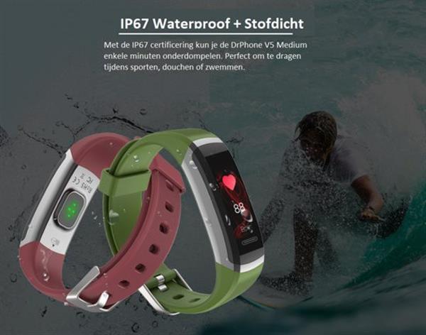 Grote foto drphone v5 activity tracker ip67 kleurenscherm hartslagsensor 24 7 hartslagmeter meting om kleding dames horloges