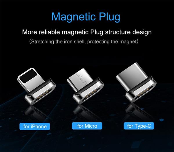 Grote foto drphone icon series qualcomm 3.0 magnetische lightning 8 pin oplaadkabel datakabel sterkste m telecommunicatie opladers en autoladers