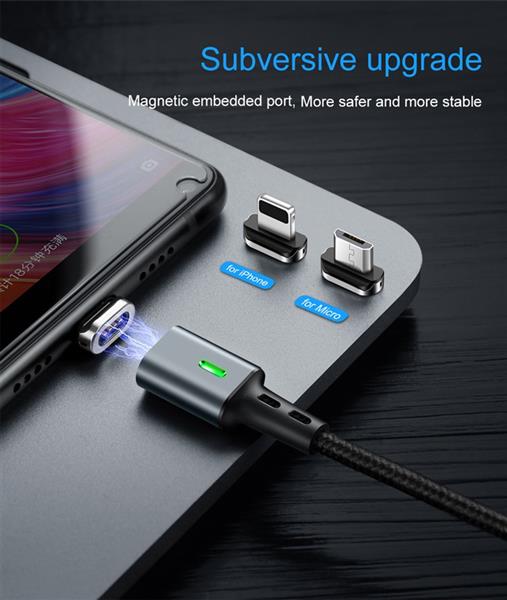 Grote foto drphone icon series qualcomm 3.0 magnetische lightning 8 pin oplaadkabel datakabel sterkste m telecommunicatie opladers en autoladers