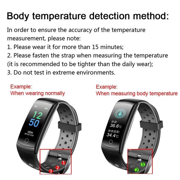 Grote foto drphone v9 high activity tracker sporthorloge oled scherm hartslagsensor stappenteller i kleding dames horloges