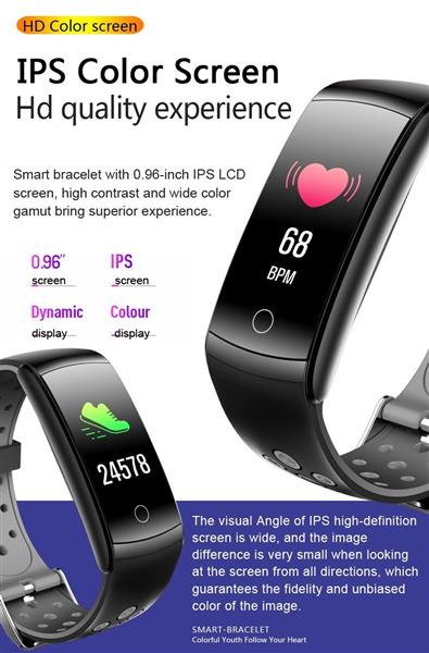 Grote foto drphone v9 high activity tracker sporthorloge oled scherm hartslagsensor stappenteller i kleding dames horloges