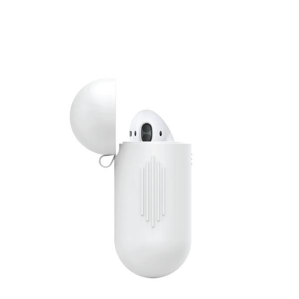 Grote foto drphone siliconen airpod case beschermende siliconen hoes en huid voor airpods charging case wit telecommunicatie mobieltjes