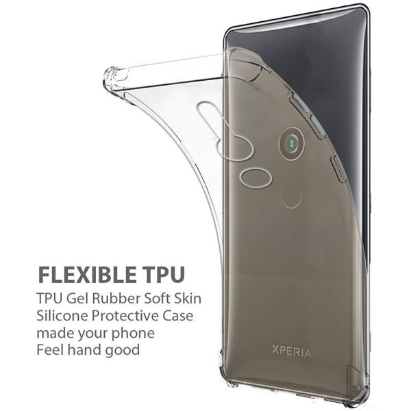 Grote foto drphone xz3 tpu hoesje siliconen bumper case met verstevigde randen transparant telecommunicatie mobieltjes