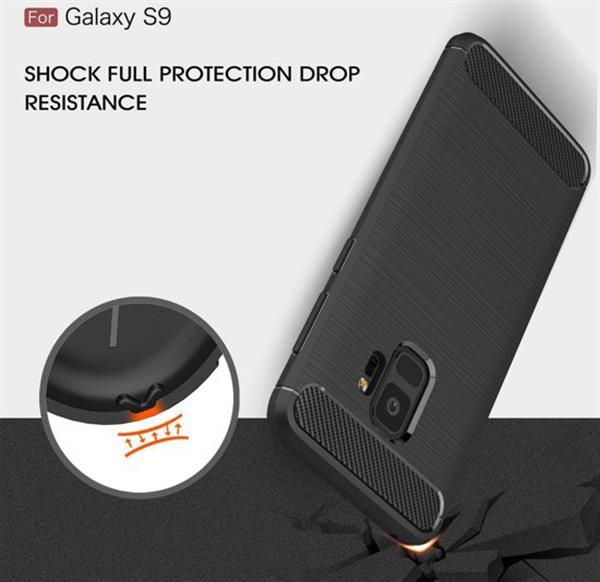 Grote foto premium drphone shock proof geborsteld carbon print samsung galaxy s9 case luxe tpu hoes telecommunicatie mobieltjes