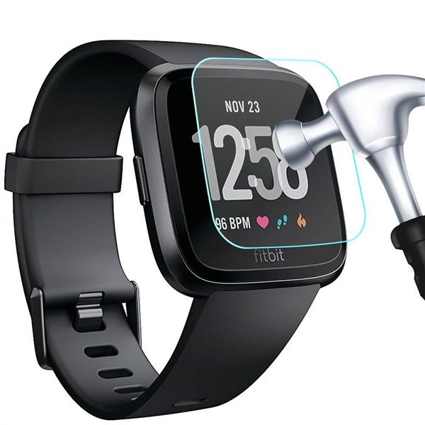 Grote foto drphone fitbit versa glas screenprotector tempered glass glazen gehard transparant 9h 2.5d scre telecommunicatie mobieltjes