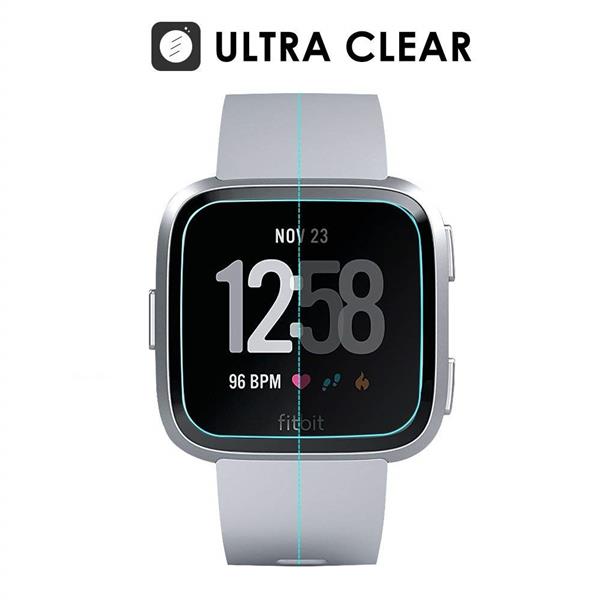 Grote foto drphone fitbit versa glas screenprotector tempered glass glazen gehard transparant 9h 2.5d scre telecommunicatie mobieltjes