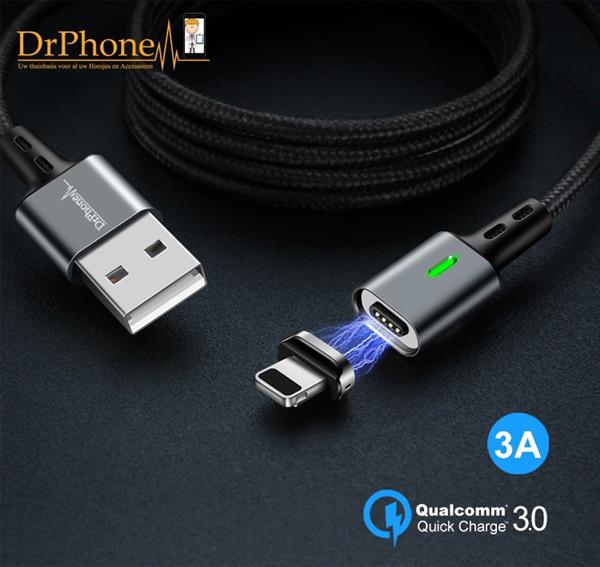 Grote foto drphone icon series gecertificeerde oplader magnetische 8 pin iphone ipad oplaadkabel dataka telecommunicatie opladers en autoladers