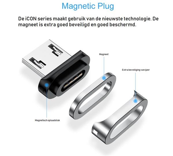 Grote foto drphone icon series gecertificeerde qualcomm 3.0 support snellader magnetische micro usb oplaa telecommunicatie opladers en autoladers