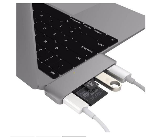 Grote foto drphone th2 5 in 1 aluminium usb c type c hub sd micro sd kaart 2 usb 3.0 poorten usb type c computers en software overige computers en software