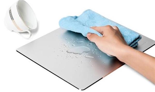 Grote foto drphone shield series aluminium muismat gaming mousepad rubberen grip 18x16cm zilver computers en software overige computers en software