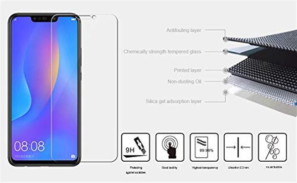 Grote foto drphone 3x huawei p smart glas glazen screen protector tempered glass 2.5d 9h 0.26mm telecommunicatie mobieltjes