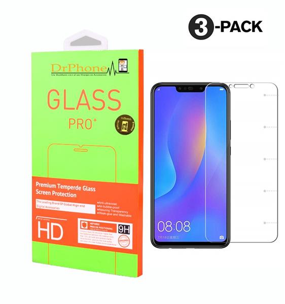 Grote foto drphone 3x huawei p smart glas glazen screen protector tempered glass 2.5d 9h 0.26mm telecommunicatie mobieltjes