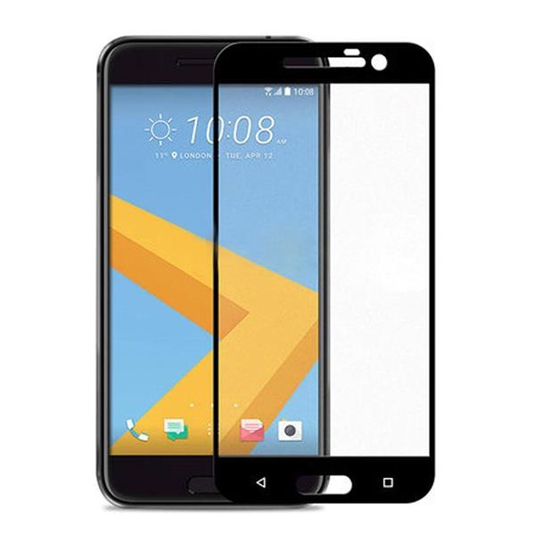 Grote foto drphone htc 10 glas 4d volledige glazen dekking full coverage curved edge frame tempered glass zwart telecommunicatie mobieltjes