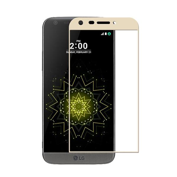 Grote foto drphone lg g5 glas 4d volledige glazen dekking full coverage curved edge frame tempered glass goud telecommunicatie mobieltjes