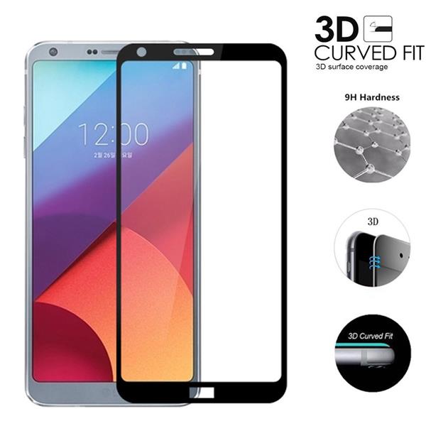 Grote foto drphone lg g6 glas 4d volledige glazen dekking full coverage curved edge frame tempered glass zwart telecommunicatie mobieltjes