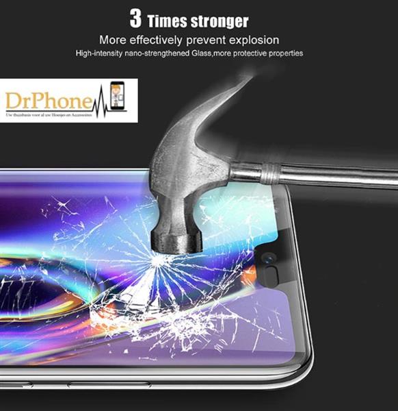 Grote foto drphone lg g7 thinq glas 4d volledige glazen dekking full coverage curved edge frame tempered glass telecommunicatie mobieltjes