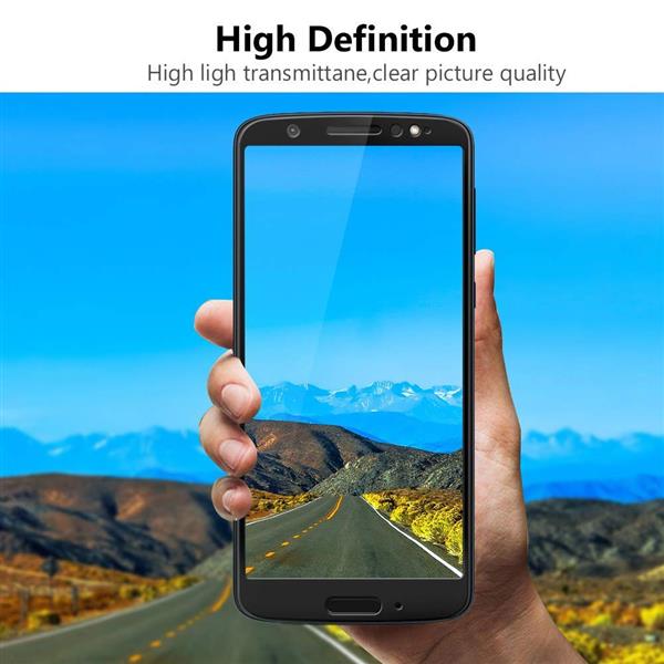 Grote foto drphone moto g6 glas 4d volledige glazen dekking full coverage curved edge frame tempered glass zwar telecommunicatie mobieltjes