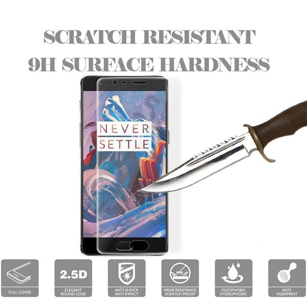 Grote foto drphone oneplus 3 glas 4d volledige glazen dekking full coverage curved edge frame tempered glass tr telecommunicatie mobieltjes