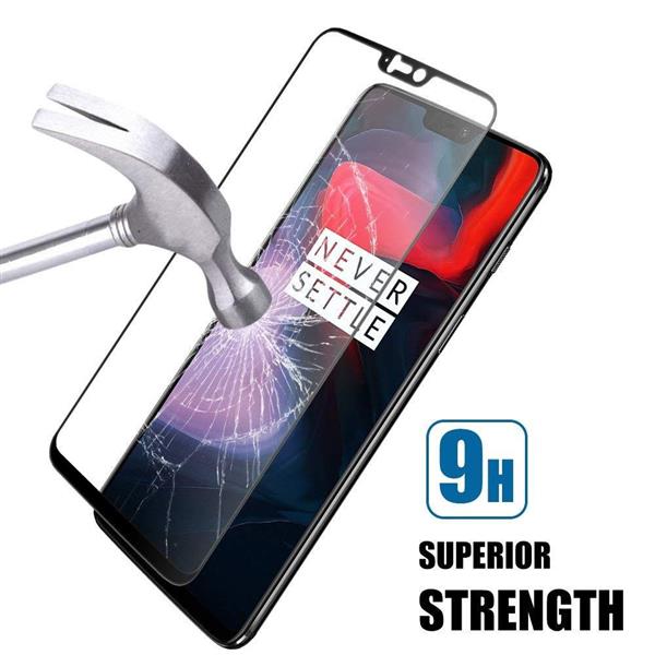 Grote foto drphone oneplus 6 glas 4d volledige glazen dekking full coverage curved edge frame tempered glass zw telecommunicatie mobieltjes