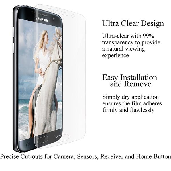 Grote foto drphone samsung s7 3d pet full coverage flexibele anti shock glass screen protector tot aan de rand telecommunicatie mobieltjes