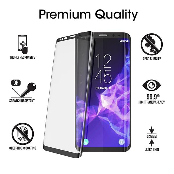 Grote foto drphone samsung s9 glas 4d volledige glazen dekking full coverage curved edge frame tempered glass z telecommunicatie mobieltjes