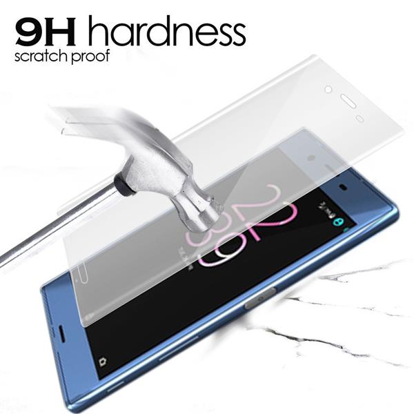 Grote foto drphone sony xz glas 4d volledige glazen dekking full coverage curved edge frame tempered glass tran telecommunicatie mobieltjes