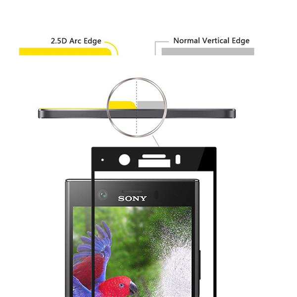 Grote foto drphone sony xz1 compact glas 4d volledige glazen dekking full coverage curved edge frame tempered g telecommunicatie mobieltjes