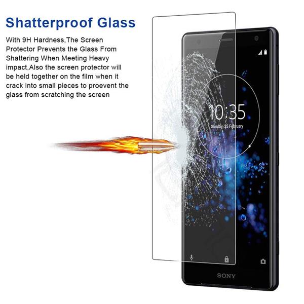 Grote foto drphone sony xz2 compact glas glazen screen protector tempered glass 2.5d 9h 0.26mm telecommunicatie mobieltjes