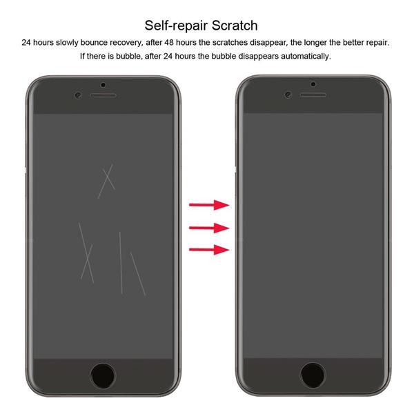 Grote foto drphone iphone 7 8 3d pet full coverage flexibele anti shock glass screen protector tot aan de rand telecommunicatie mobieltjes