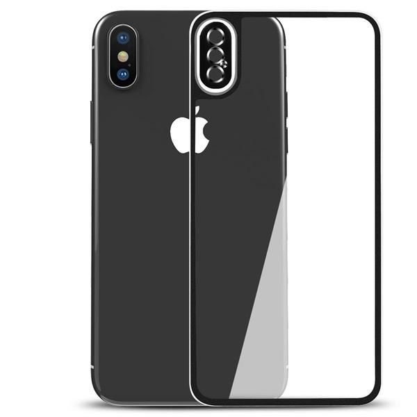 Grote foto drphone iphone x xs back glas 4d volledige achterkant glazen dekking full coverage curved edge fra telecommunicatie mobieltjes