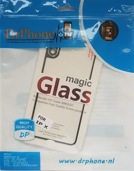 Grote foto drphone iphone x xs back glas 4d volledige achterkant glazen dekking full coverage curved edge fra telecommunicatie mobieltjes