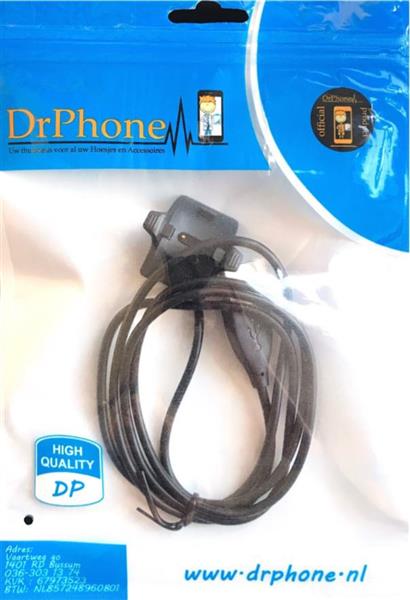 Grote foto drphone huawei band 2 3 4 en 5 pro oplader oplaad dock inclusief kabel zwart telecommunicatie opladers en autoladers