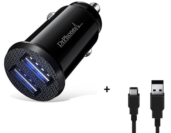 Grote foto drphone invisible 5v 2.4a 10w mini lader usb auto oplader 1 meter type c oplaadkabel usb c uni telecommunicatie opladers en autoladers