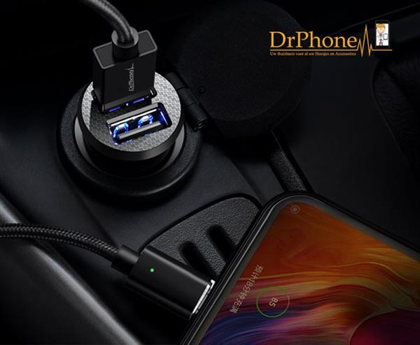 Grote foto drphone invisible 5v 2.4a 10w mini lader usb auto oplader 1 meter type c oplaadkabel usb c uni telecommunicatie opladers en autoladers