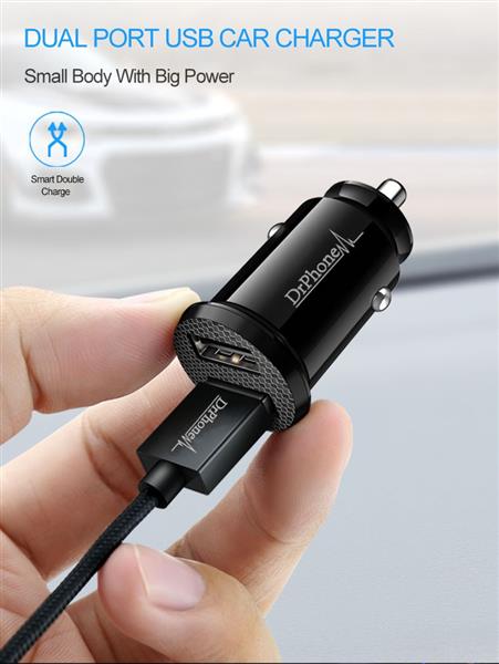 Grote foto drphone invisible 5v 2.4a 10w mini lader usb auto oplader 1 meter type c oplaadkabel usb c uni telecommunicatie opladers en autoladers