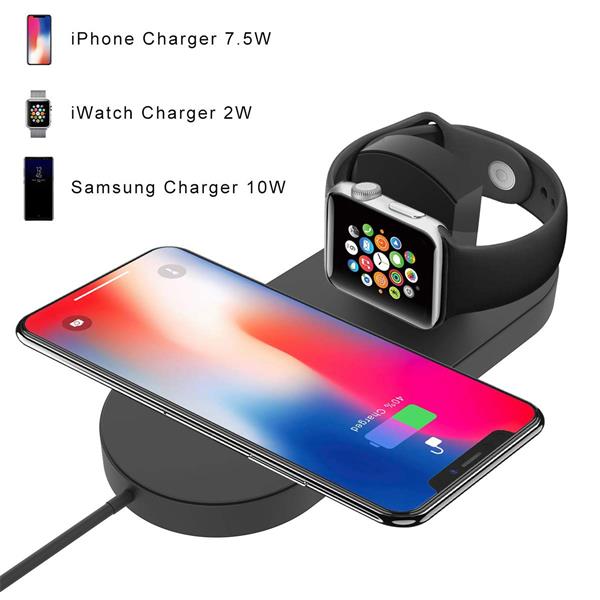 Grote foto drphone wireless dock bureaulader docking station qi lader geschikt voor apple watch 4 3 kleding dames horloges