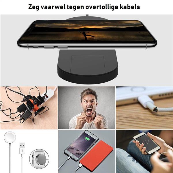 Grote foto drphone wireless dock bureaulader docking station qi lader geschikt voor apple watch 4 3 kleding dames horloges