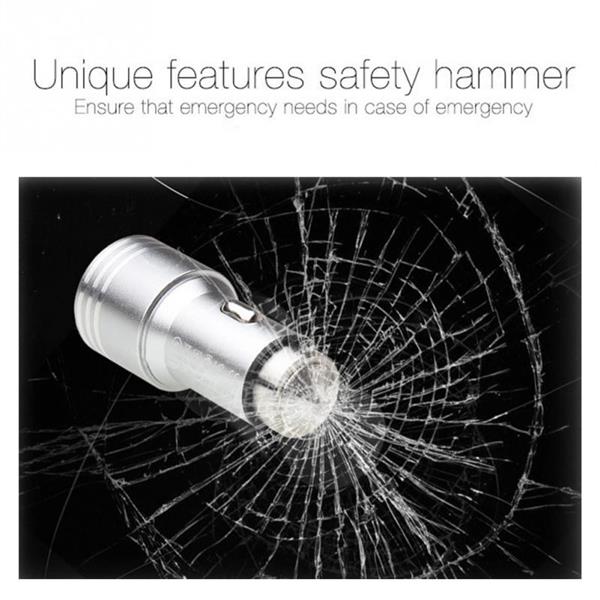 Grote foto drphone premium a1 pro dual port 3.1a auto oplader hamer functie reis lader veilig en snel l telecommunicatie opladers en autoladers