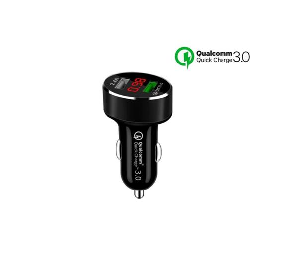 Grote foto drphone qc2 pro autolader qualcomm 3.0a 2.4a auto oplader snellader dubbele usb ingang met l telecommunicatie opladers en autoladers