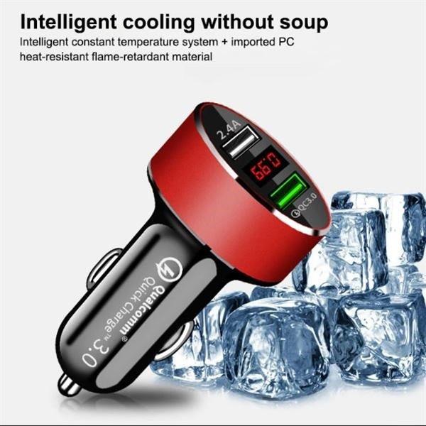 Grote foto drphone qc2 pro autolader qualcomm 3.0a 2.4a auto oplader snellader dubbele usb ingang met l telecommunicatie opladers en autoladers