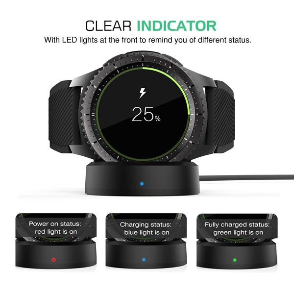 Grote foto drphone qi wireless charging dock voor samsung gear s2 gear s3 gear s4 oplader samsung watch horl telecommunicatie opladers en autoladers