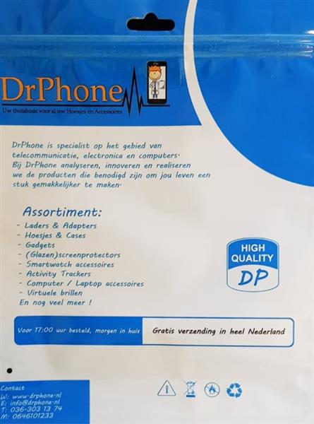 Grote foto drphone fitbit charge hr usb oplaadkabel externe lader laadkabel usb lader 21 cm lang zwart kleding dames horloges