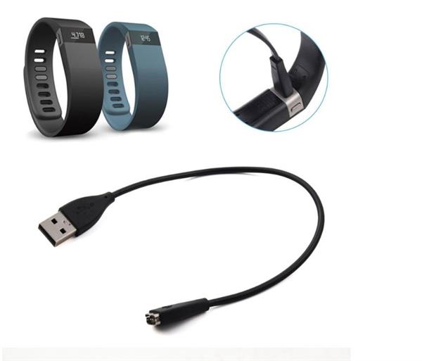 Grote foto drphone fitbit charge hr usb oplaadkabel externe lader laadkabel usb lader 21 cm lang zwart kleding dames horloges