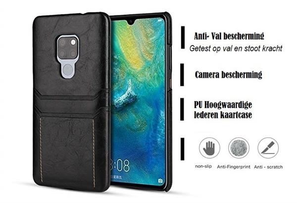 Grote foto drphone huawei mate 20 luxe kaarthouder case premium pu lederen backcover portemonnee telecommunicatie mobieltjes