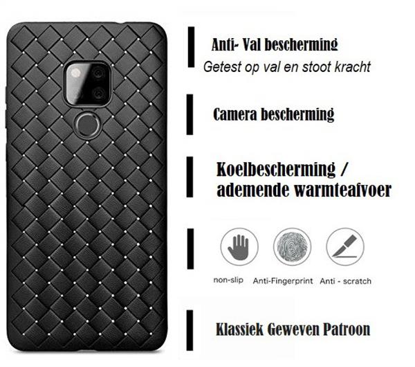 Grote foto drphone mate 20 pro tpu geweven hybrid case flexibele ultra dunne zachte tpu siliconen cover zwar telecommunicatie mobieltjes