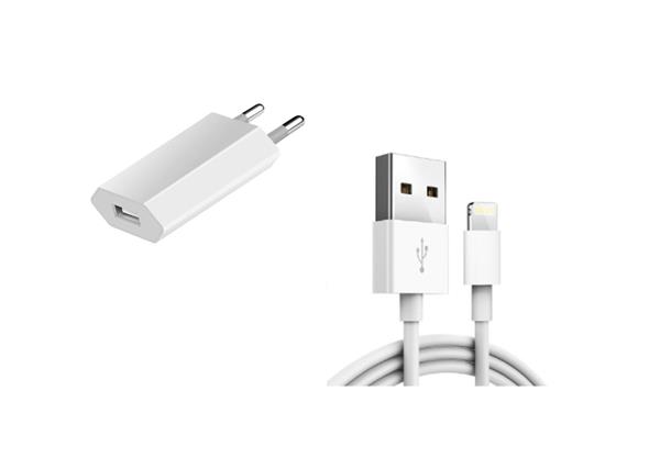 Grote foto olesit uns 1536 usb lader stekker oplader 5w adapter 3 meter oplaadkabel veillig laden apple telecommunicatie opladers en autoladers