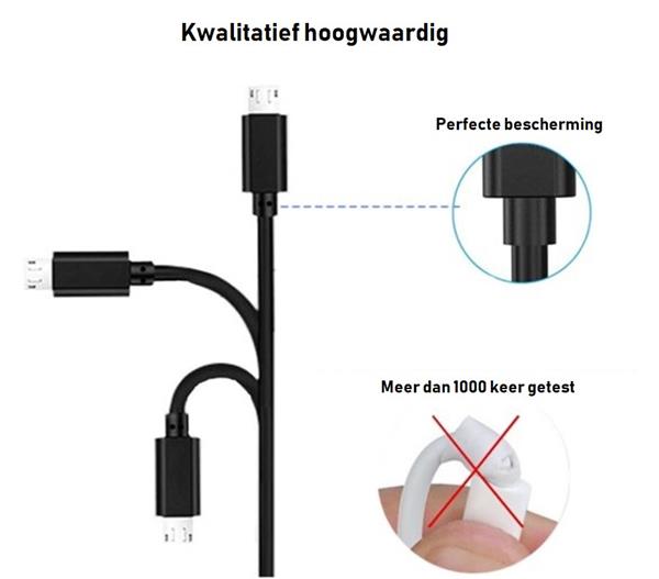 Grote foto olesit k107 usb c usb kabel 1.5 meter 30 sneller laden 2.1a high speed laadsnoer oplaadkabel dat telecommunicatie opladers en autoladers