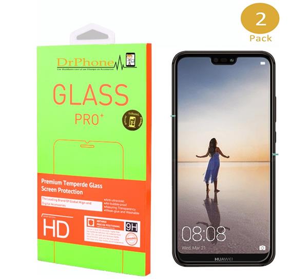 Grote foto drphone 2x huawei p20 lite glas glazen screen protector tempered glass 2.5d 9h 0.26mm telecommunicatie mobieltjes