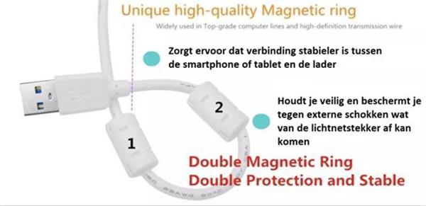 Grote foto olesit 3.4a 17w snellader adapter 2 poort micro usb 1.5m 2.1a kabel high speed geschikt voor gal telecommunicatie opladers en autoladers