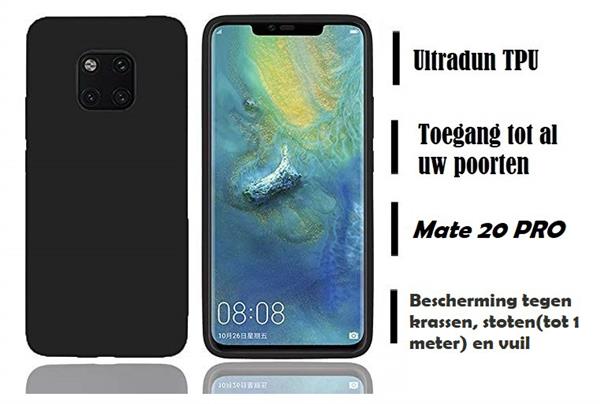 Grote foto drphone mate 20 pro siliconen hoesje tpu case ultra dun flexibele hoes zwart telecommunicatie mobieltjes